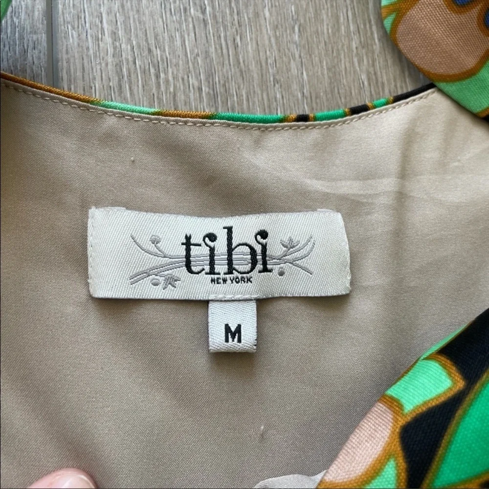 Tibi Silk-Blend Floral Dress Size Medium